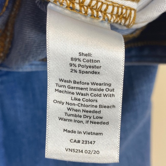 Talbots High Waist Wide Leg Jeans Size 6 - Picture 5 of 5